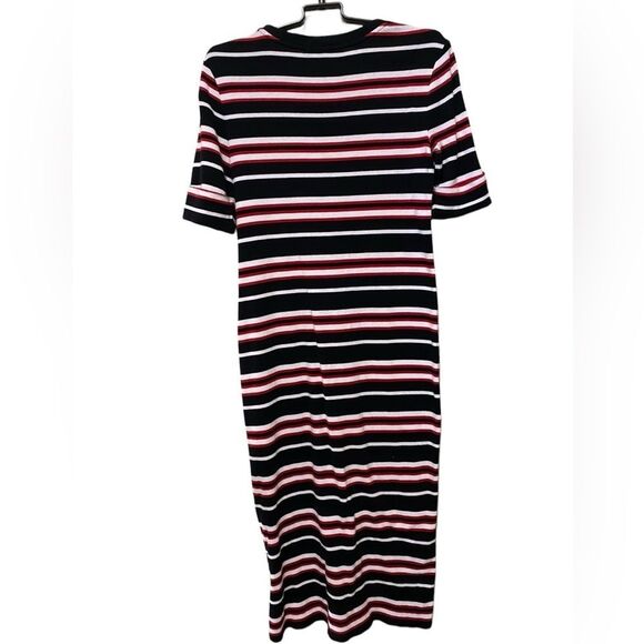 Lauren Ralph Lauren Nautical Preppy Striped Midi T Shirt Knit Dress SZ Small - Picture 6 of 16